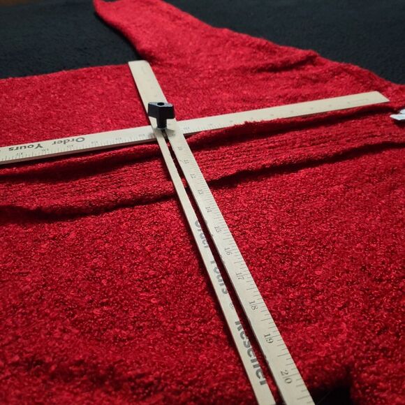 Kim Rogers Womens Sweater Red Size Large Acrylic Blend Long Sleeve Open - Picture 5 of 12